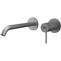 Смеситель для раковины Remer X Style X15PLNP встраиваемый, без донного клапана, никель