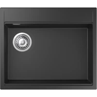 Кухонная мойка Rivelato Tesoro TR-605-L antracite 60x51 см, антрацит