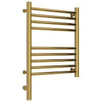 Полотенцесушитель электрический 500x400 золотой МЭМ левый, перемычка прямая Сунержа Богема 3.0 03-5804-5040