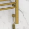 Полотенцесушитель электрический 600x500 состаренная латунь МЭМ правый, перемычка выгнутая Сунержа Богема 3.0 051-5803-6050 - 3