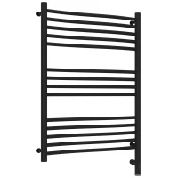 Полотенцесушитель электрический 800x600 черный матовый МЭМ правый Сунержа Флюид 3.0 31-5821-8060