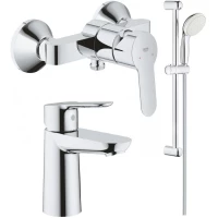 Комплект смесителей Grohe BauEdge 23333000 + 23330000 + 27924001