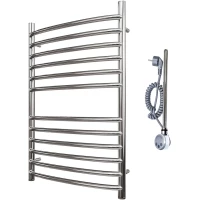 Полотенцесушитель электрический Point Альфа Премиум П12 PN05148SE 800x432, ТЭН левый/правый, хром