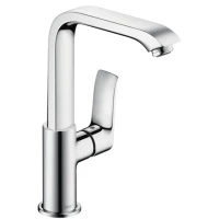 Смеситель для раковины Hansgrohe Metris 31081000 без донного клапана, хром