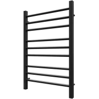 Полотенцесушитель электрический Point Веста П9 PN70758B 800x530, диммер левый, черный матовый