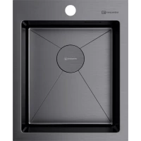 Кухонная мойка Omoikiri Akisame 41-GM 4973094 41x51 см, вороненая сталь
