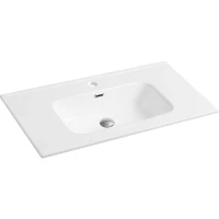 Раковина CeramaLux 9090D 91x46,5 см, накладная, белый