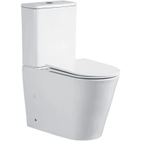 Унитаз-компакт Ceruttispa Piera CT10560 безободковый, торнадо, с сиденьем микролифт, белый 