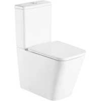 Унитаз-компакт D&K Berlin DT1437016 безободковый, с сиденьем микролифт, белый