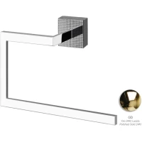 Полотенцедержатель кольцо Cezares Prizma PRIZMA-RN-03/24 золотой