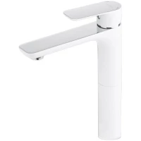 Смеситель для раковины Gappo G1048-2 хром/белый