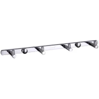 Планка с крючками Gappo G202-4 для ванны, хром