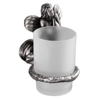 Стакан с держателем серебро Art&Max Fairy AM-0984-T