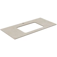 Столешница 100 см бежевый матовый для раковин встраиваемых снизу Kerama Marazzi Plaza Classic Про Лаймстоун PL3.DD590500R\100