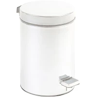 Мусорное ведро Nofer 09100.05.W 5л, с педалью, белый