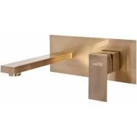 Смеситель для раковины Hansberge H688BR встраиваемый, бронза