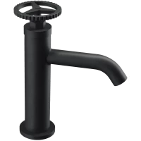 Смеситель для раковины Remer Chrono CH12NO без донного клапана, черный матовый