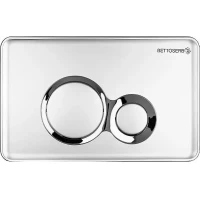 Кнопка смыва Bettoserb Duo 40006463 для инсталляции, матовый хром/хром/матовый хром