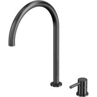 Смеситель для раковины Whitecross Y Y1218GM без донного клапана, оружейная сталь