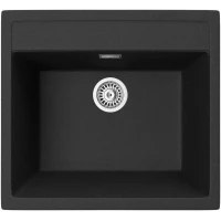 Кухонная мойка PEZARO PZG.560.510-10.COSMOS 56x51 см, черный металлик 