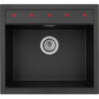 Кухонная мойка PEZARO PZG.560.510-10.COSMOS 56x51 см, черный металлик 