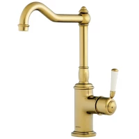 Смеситель для кухни золото Omoikiri Kashiwa-G