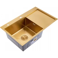 Кухонная мойка Splenka S705.7850.03 78x50 см, золотой матовый
