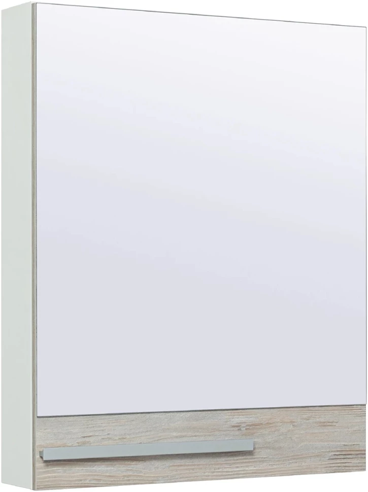 Зеркальный шкаф 60x75 см дуб скандинавский/белый R Runo Вудлайн 00-00001006