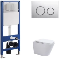 Комплект подвесной унитаз Sintesi Essler SIN-TS-SLR-181 + система инсталляции Sintesi SIN-CCI-SMP-101 + SIN-FB-BRC-504