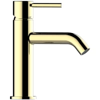 Смеситель для раковины Bossini Teo Z00701.021 c донным клапаном, золотой