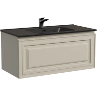 Тумба под раковину Sancos Very VR90CE 89 см, подвесная, бежевый матовый