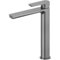 Смеситель для раковины Newform Haka 72015.59.064 без донного клапана, оружейная сталь матовый