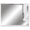 Зеркальный шкаф 100x80 см белый глянец/белый матовый Stella Polar Сильва SP-00000207 - 3