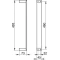 Полотенцедержатель вертикальный для 6 гостевых полотенец KEUCO Edition 11 11170010000 - 2