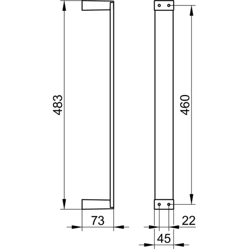 Полотенцедержатель вертикальный для 6 гостевых полотенец KEUCO Edition 11 11170010000