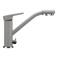 Смеситель для кухни с подключением к фильтру Ulgran серый U-010-310