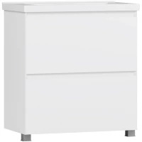 Тумба под раковину Belux Киото Н 80-02 4810924292957 76,5 см, напольная, белый глянец