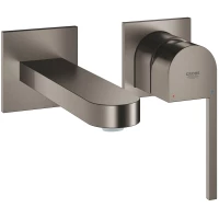 Смеситель для раковины Grohe Plus 29303AL3 встраиваемый, без донного клапана, темный графит матовый