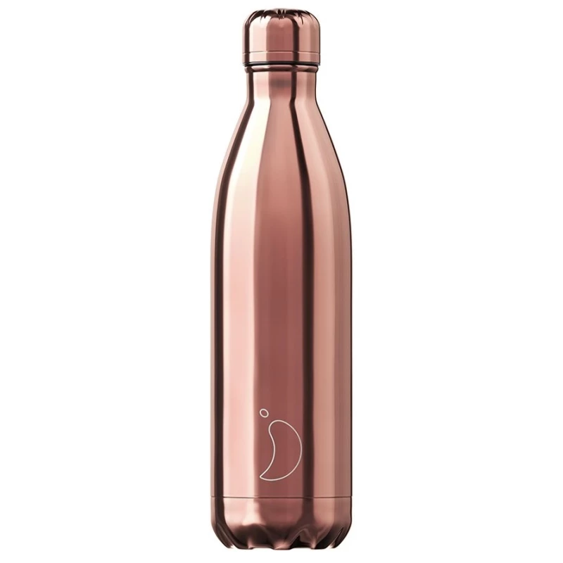 Термос 0,75 л Chilly's Bottles Chrome розовое золото B750CHRGO