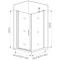 Душевой уголок 100x100 см Good Door Pandora CR-100-C-CH прозрачное - 4