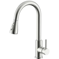 Смеситель для кухни Splenka S203.49.05 с выдвижным изливом, сатин