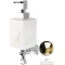 Дозатор для жидкого мыла Stil Haus Prisma PR30(16-BI) настенный, золотой/белый - 1