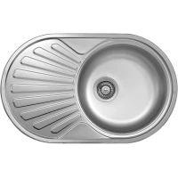 Кухонная мойка полированная сталь Ukinox Фаворит FAP770.480 -GT8K 1R