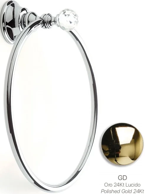 Полотенцедержатель кольцо Stil Haus Smart Light SL07(16) золотой