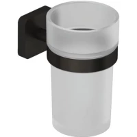 Стакан для зубных щеток Kludi Vela S 25975N2 настенный, оружейная сталь матовый