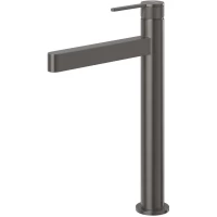 Смеситель для раковины BelBagno Delta 2.0 DEL2.0-LMC-GM-W0 без донного клапана, оружейная сталь матовый