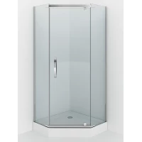 Душевой уголок Alex Baitler AB215-90 88,5x88,5 см, профиль хром, стекло прозрачное