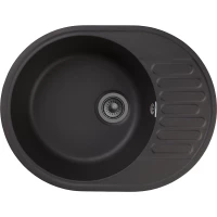 Кухонная мойка GranFest Quarz 58 61,7x48 см, черный