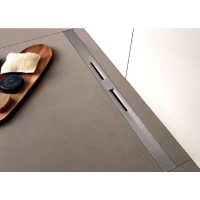 Душевой трап (лоток) Berges Simpel 091012 80 см, с решеткой, перфорированный, хром