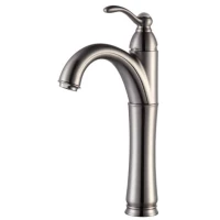 Смеситель для раковины Kraus Riviera FVS-1005SN без донного клапана, никель